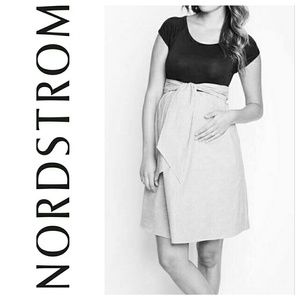 Nordstrom Maternal America Front Tie Dress