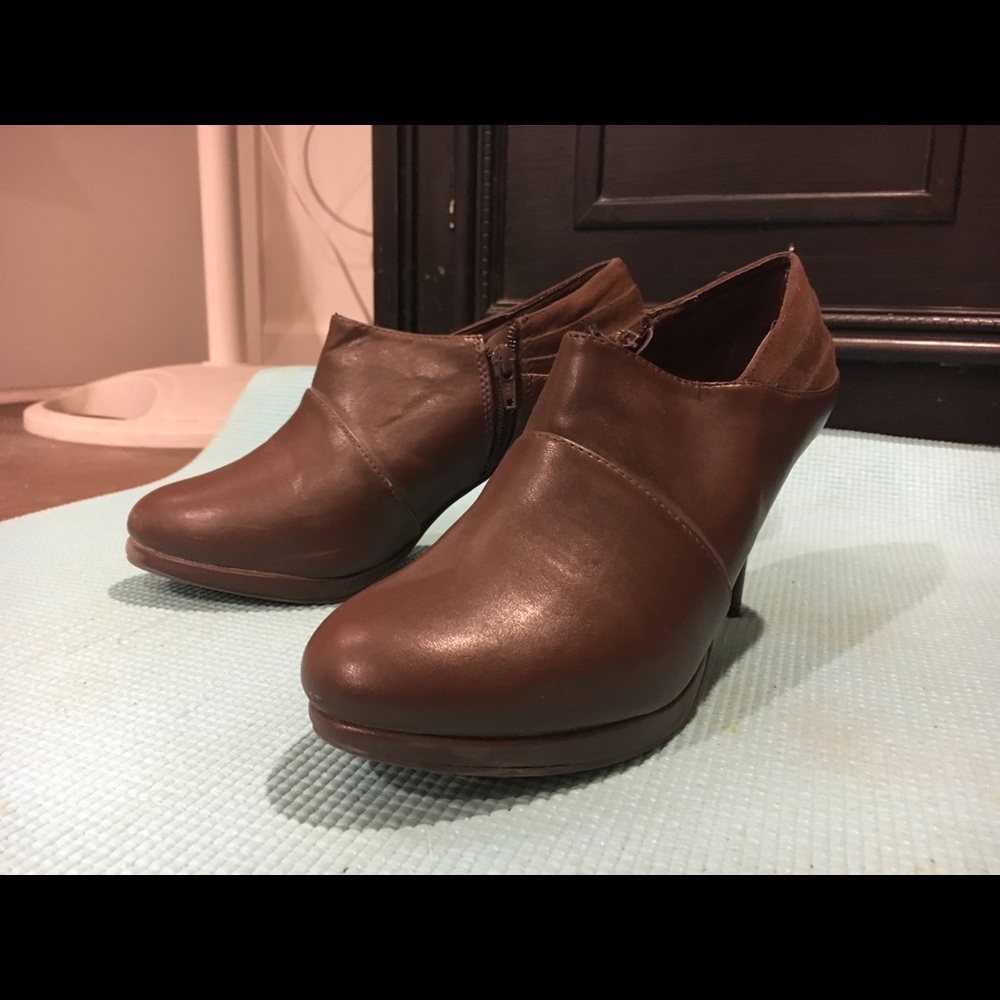 Brown booties