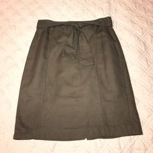 Tie front skirt