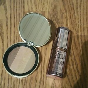 too faced  bronzer and kabuki