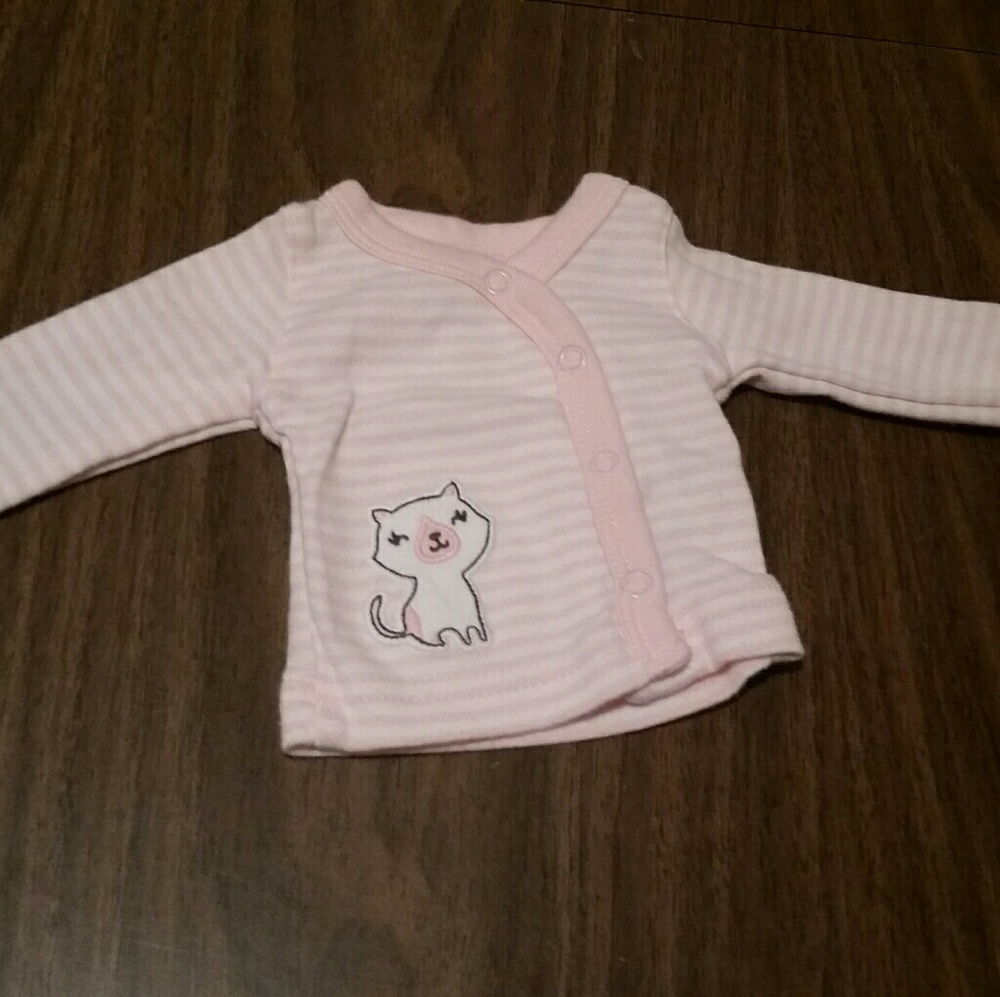 Carter's Premie Cat Shirt