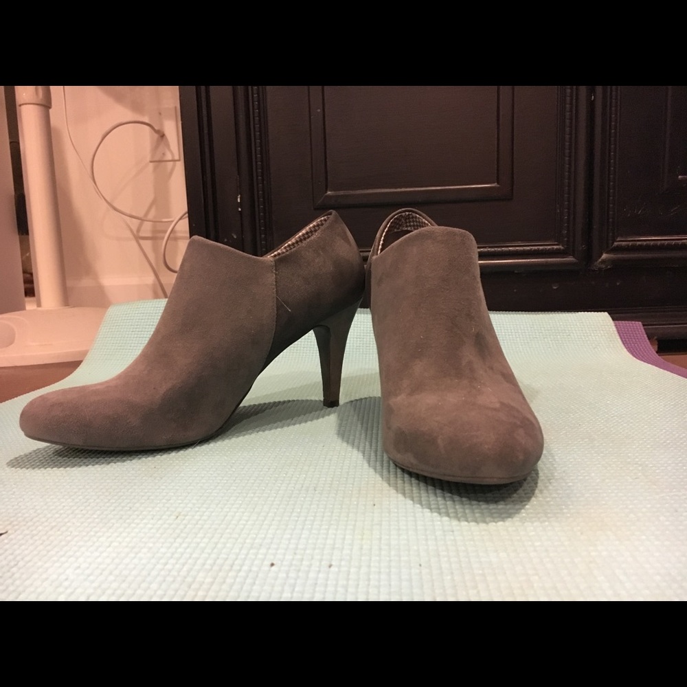 Gray booties