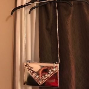 Metallic Aldo crossbody bag