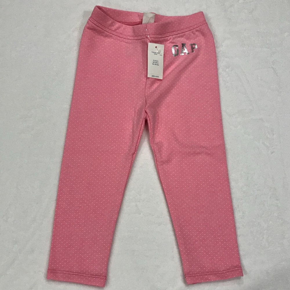 GAP Crop Polka Dot Legging 3 years/3T Pink