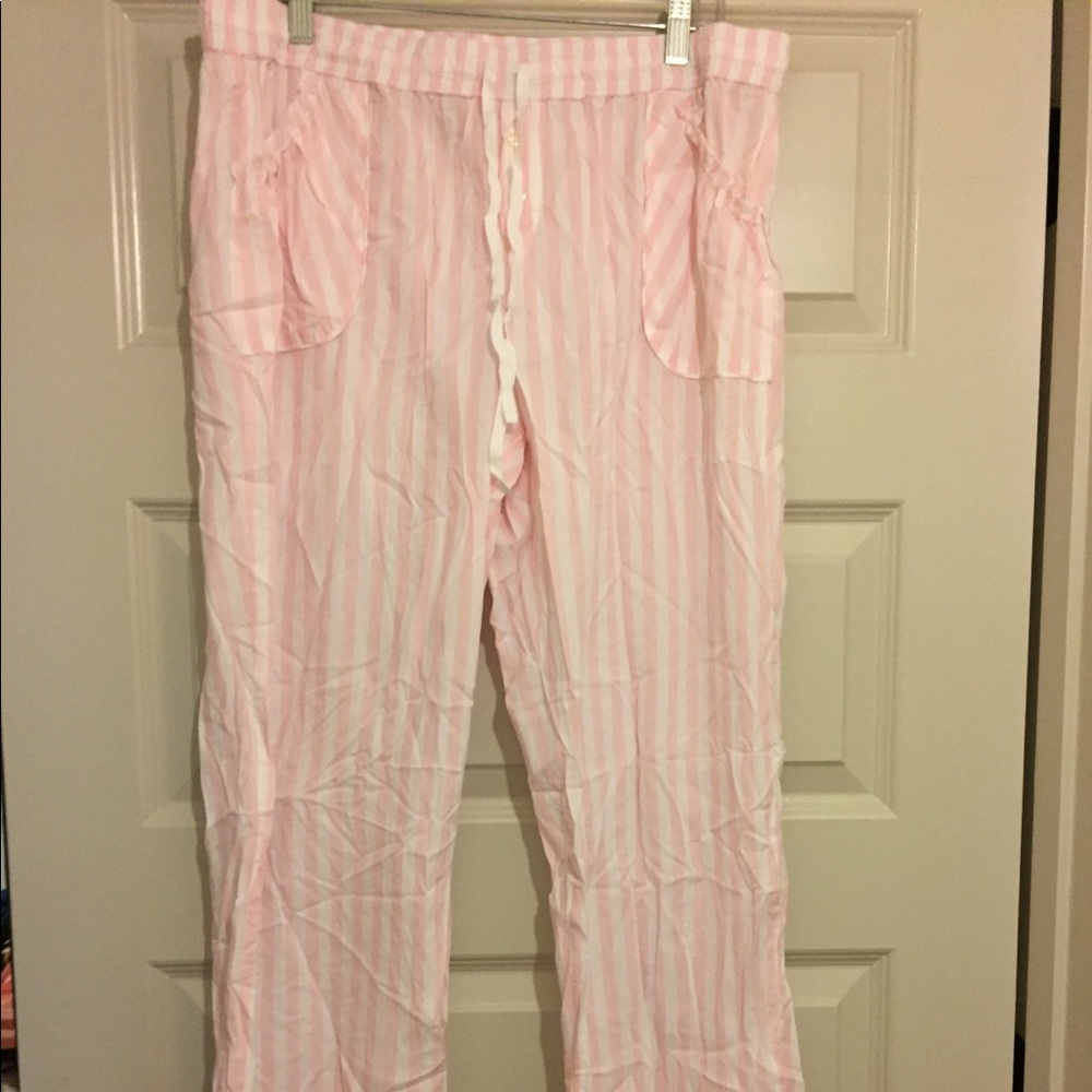 Victoria’s secret striped pajama pant, size L