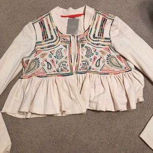 NWT Anthropologie jacket/cardigan top w/ detail