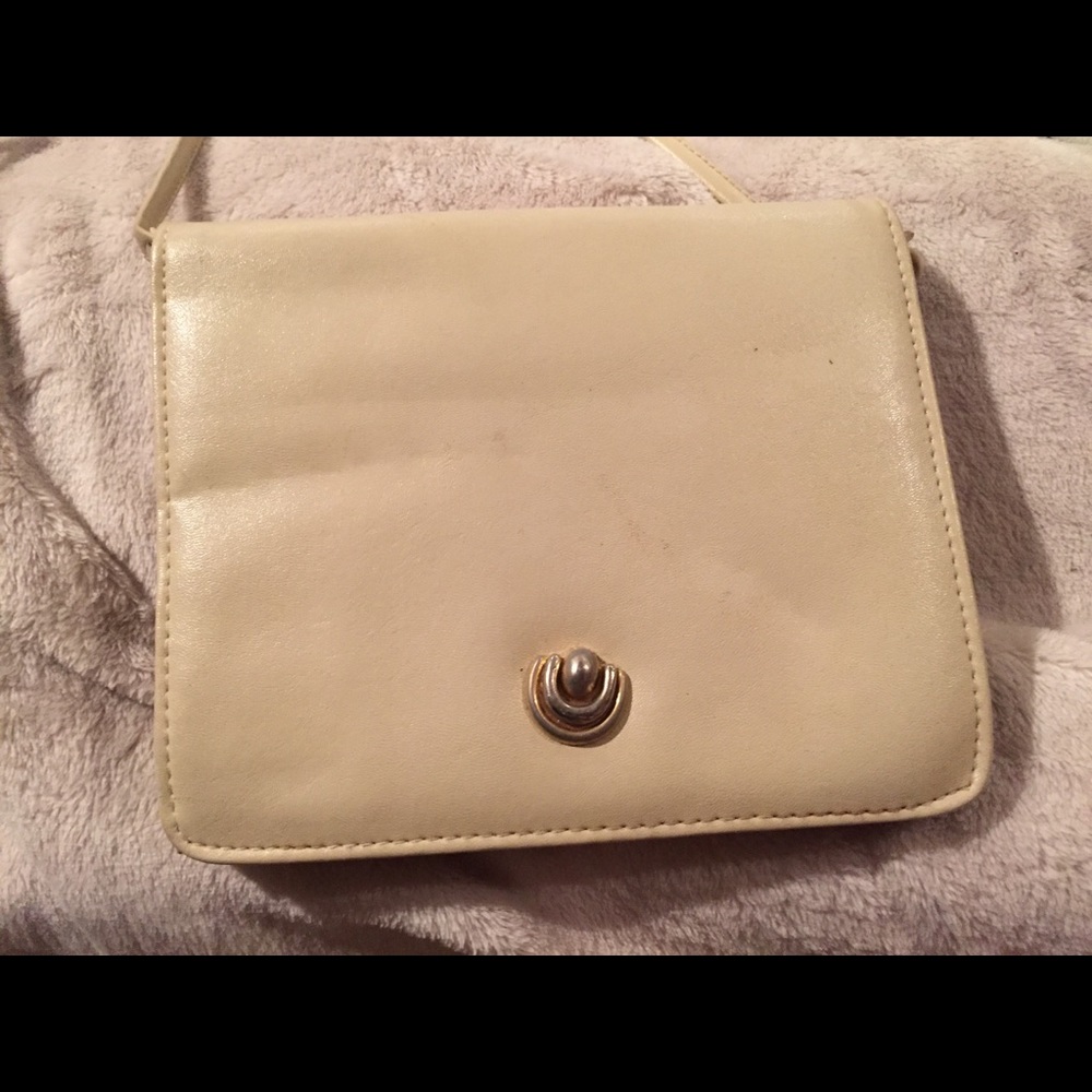 Vintage white purse shoulder bag
