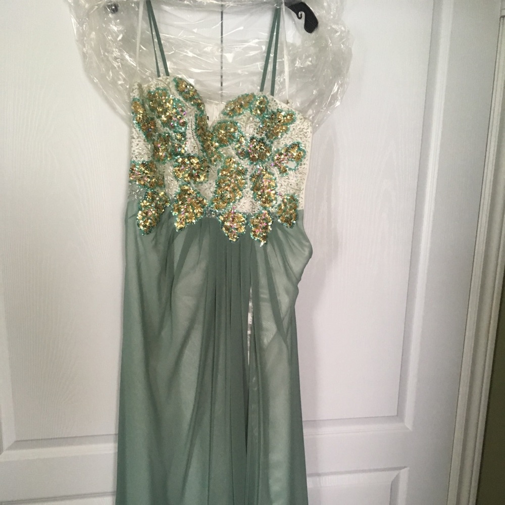 Beautiful sea foam green gown