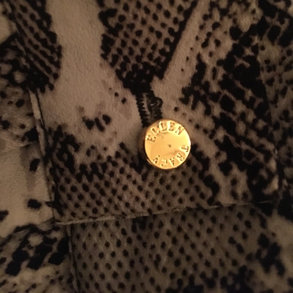 Snake skin button up blouse
