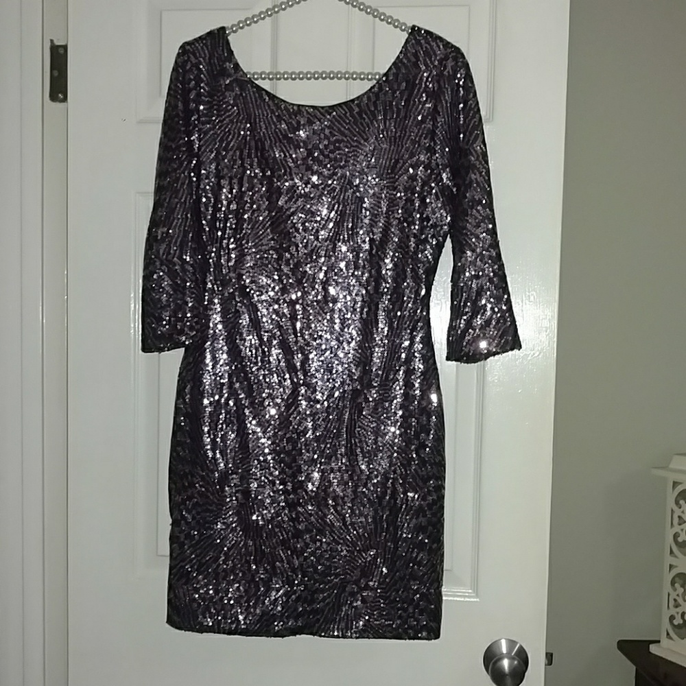 As U Wish sequin fitted cocktail dress