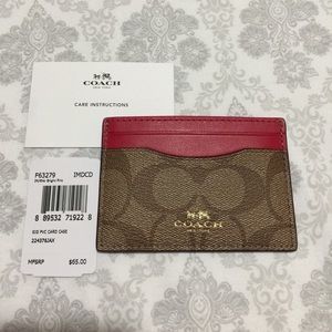 💯% authentic coach Cardholder