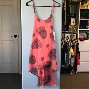 Chiffon Skull High-Low Dress