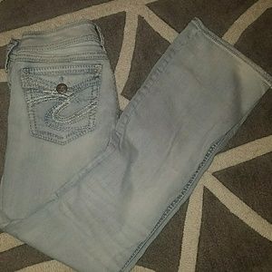 Lightwash silver jeans
