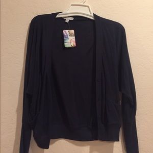 Navy blue cardigan
