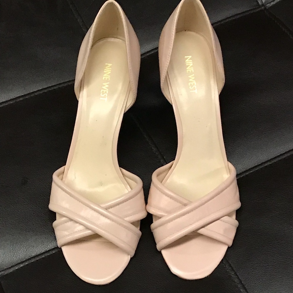 Nine West open toe heels