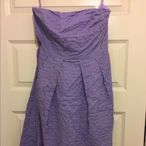 J Crew lilac strapless dress, size 10