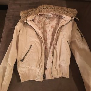 Fur collared jacket
