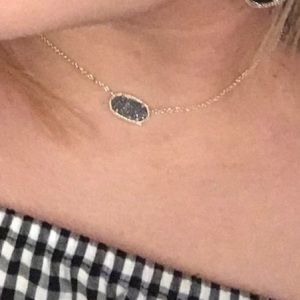 Kendra Scott black glittery necklace