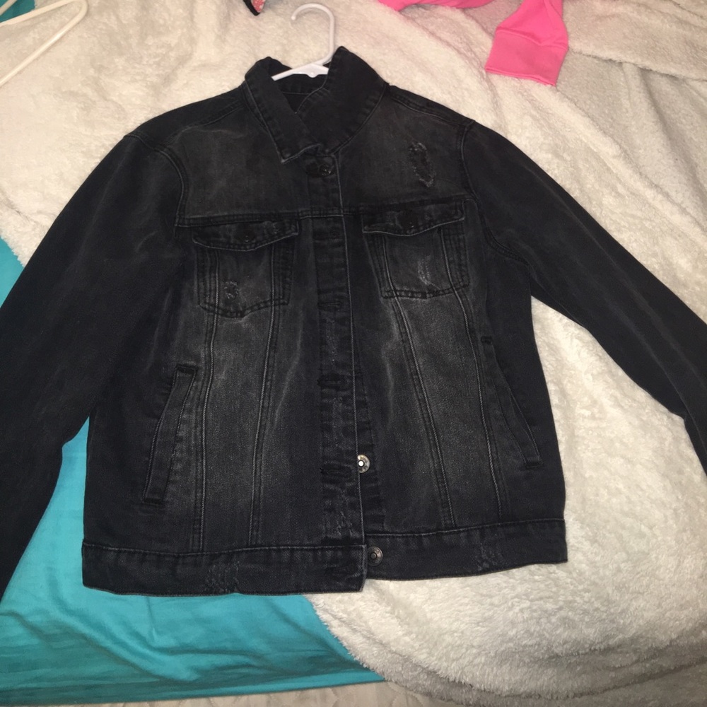 Black jean jacket!
