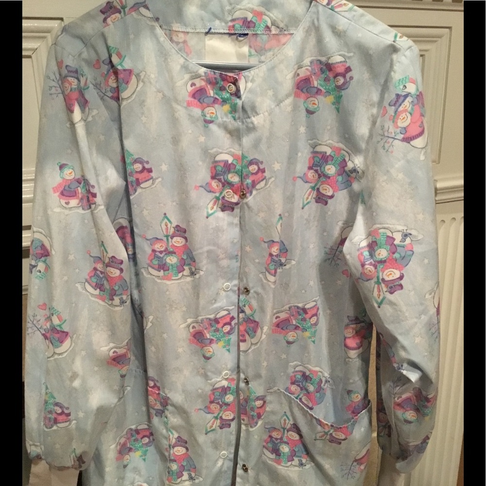 Snowman Scrub jacket small