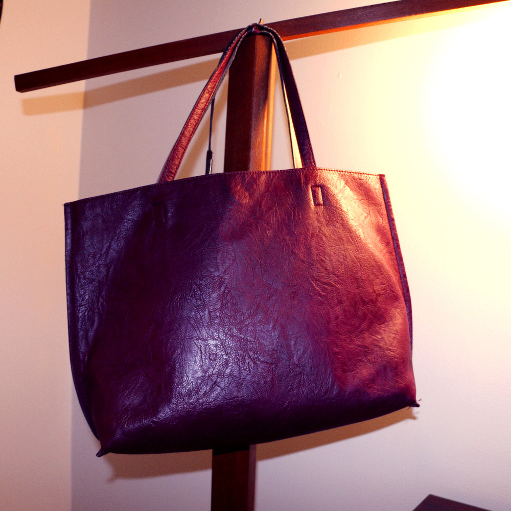 HOLIDAY SALE!! Maroon Tote Bag