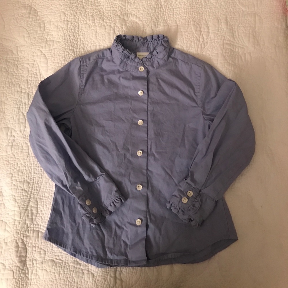 Crewcuts Girls Button Down Size 4-5