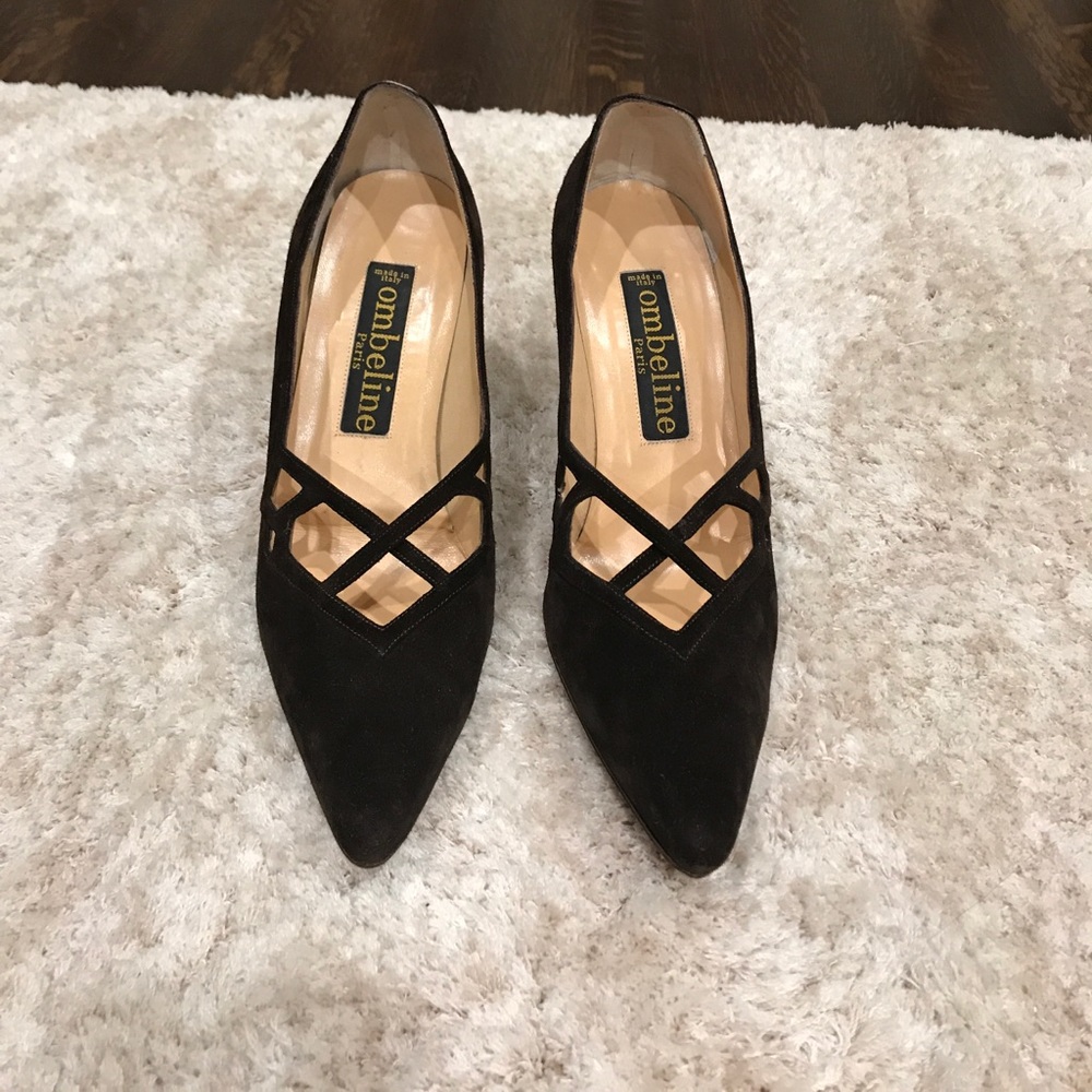 brown suede Ombeline shoes