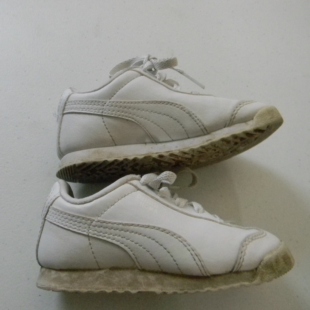 Toddler Boys All White Puma
