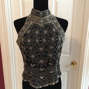 Sequined evening top