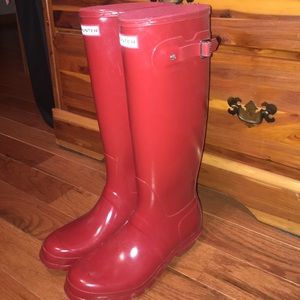 Red Hunter Rain Boots