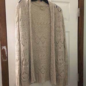 Beige Knit Cardigan