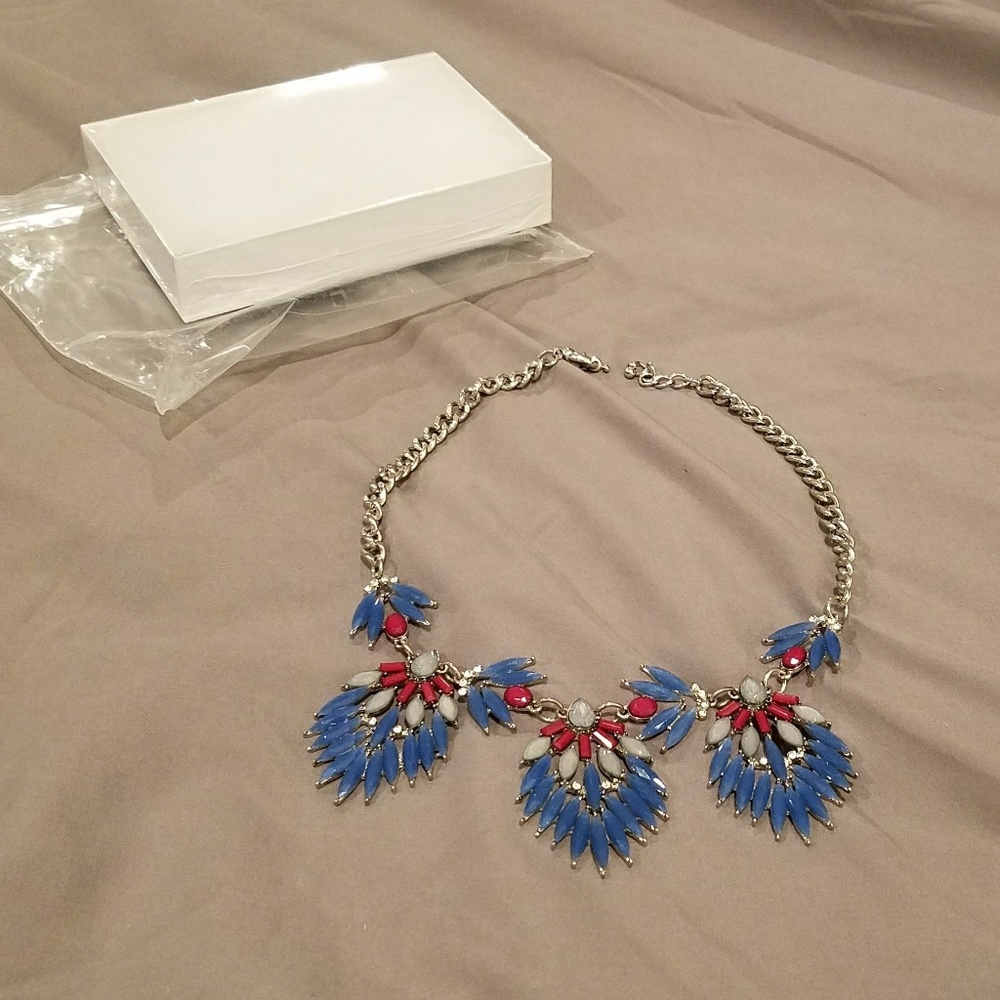 Zena Crystal palm collar necklace from stitch fix