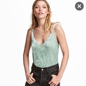 H&M Crushed Velvet Tank