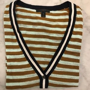 J.Crew Cozy Striped Gauze Cardigan