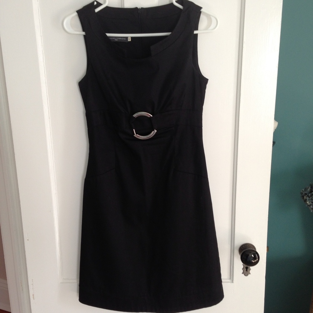 Italian Sandro Ferrone Little Black Dress