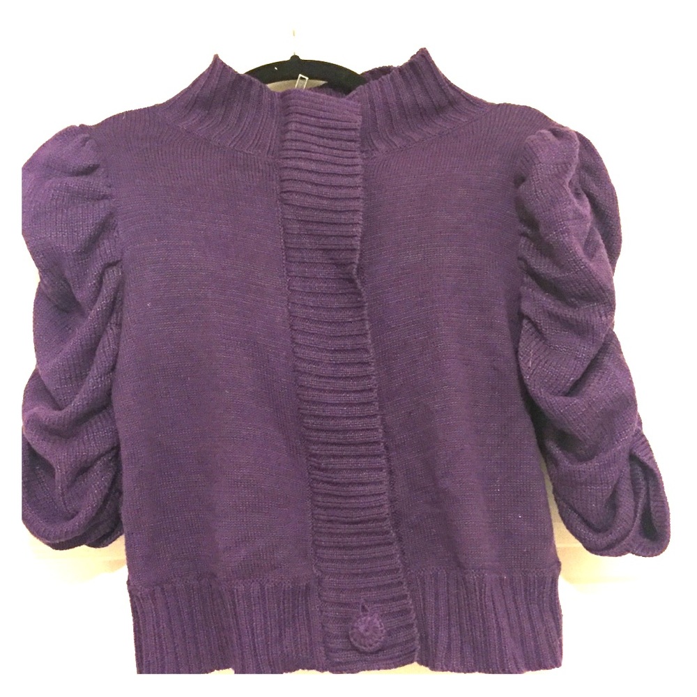 BCBG Generation crop sweater jacket