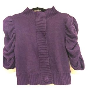 BCBG Generation crop sweater jacket