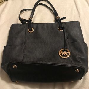 MICHAEL KORS Jet Set Signature Logo Tote