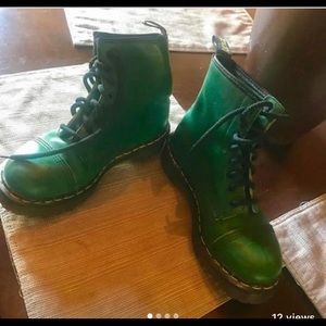 Green Dr. Martens