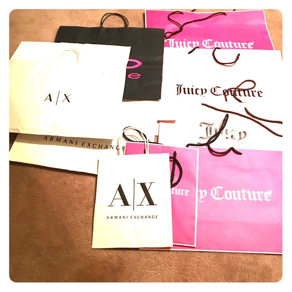 Shopping paper bags set 11 bags