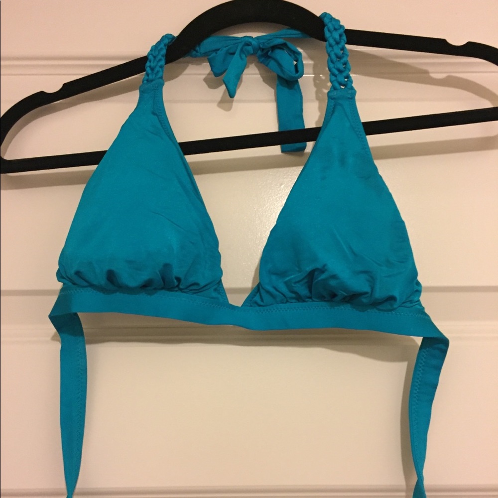 BCBG braided bikini top, size M