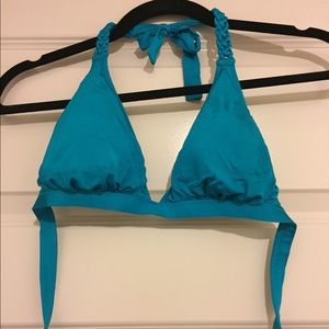 BCBG braided bikini top, size M
