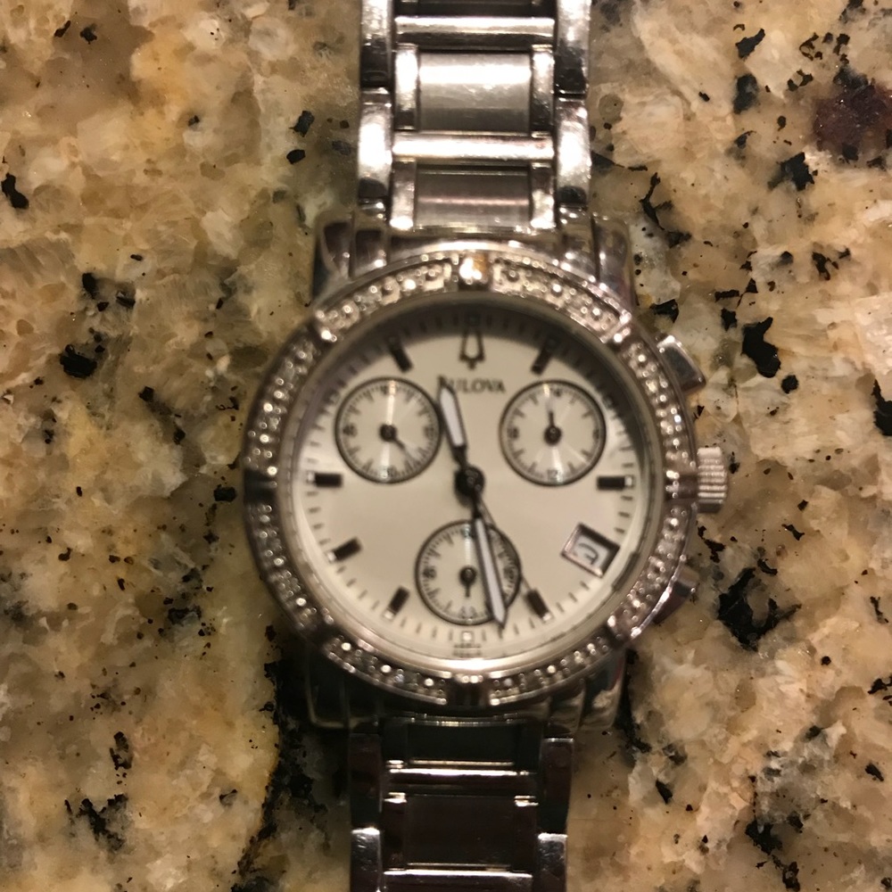 Authentic Buluva Watch with REAL diamonds