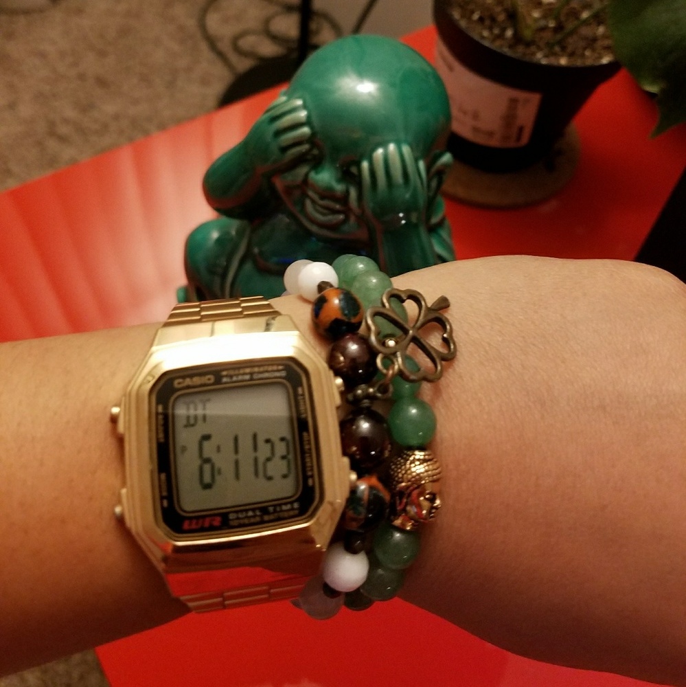 Casio gold vintage watch