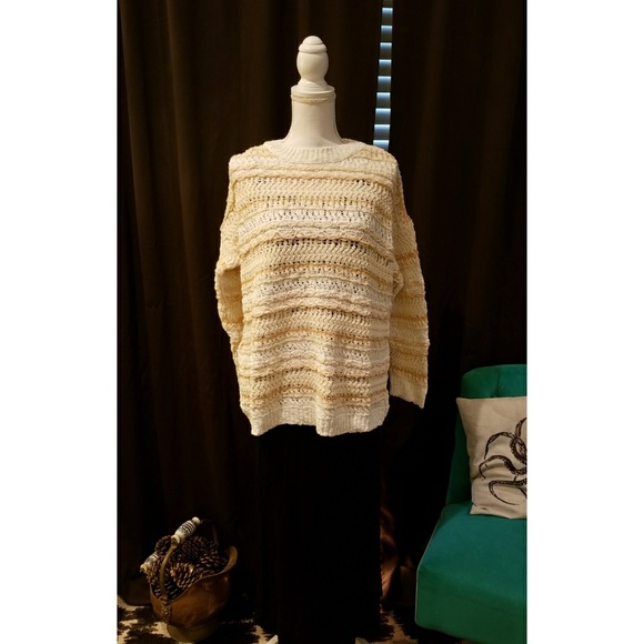 SALE MANGO Mixed Media Super Comfy Sweater - Picture 2 of 5