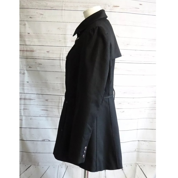 White House Black Market small black trench coat - Picture 5 of 8