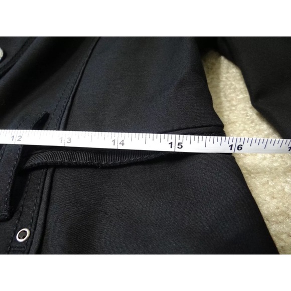 White House Black Market small black trench coat - Picture 6 of 8