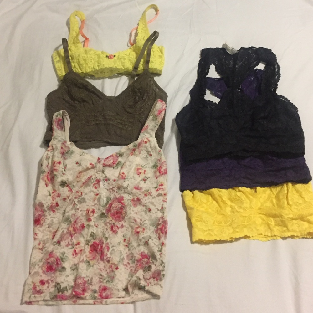 Free people xs bralettes