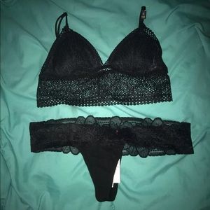 NWT Small Bralette And Panty Set