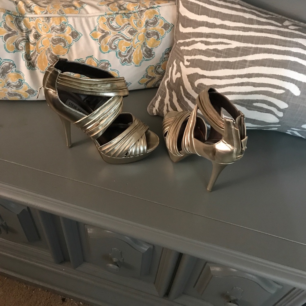 Steve Madden high heels (platinum)